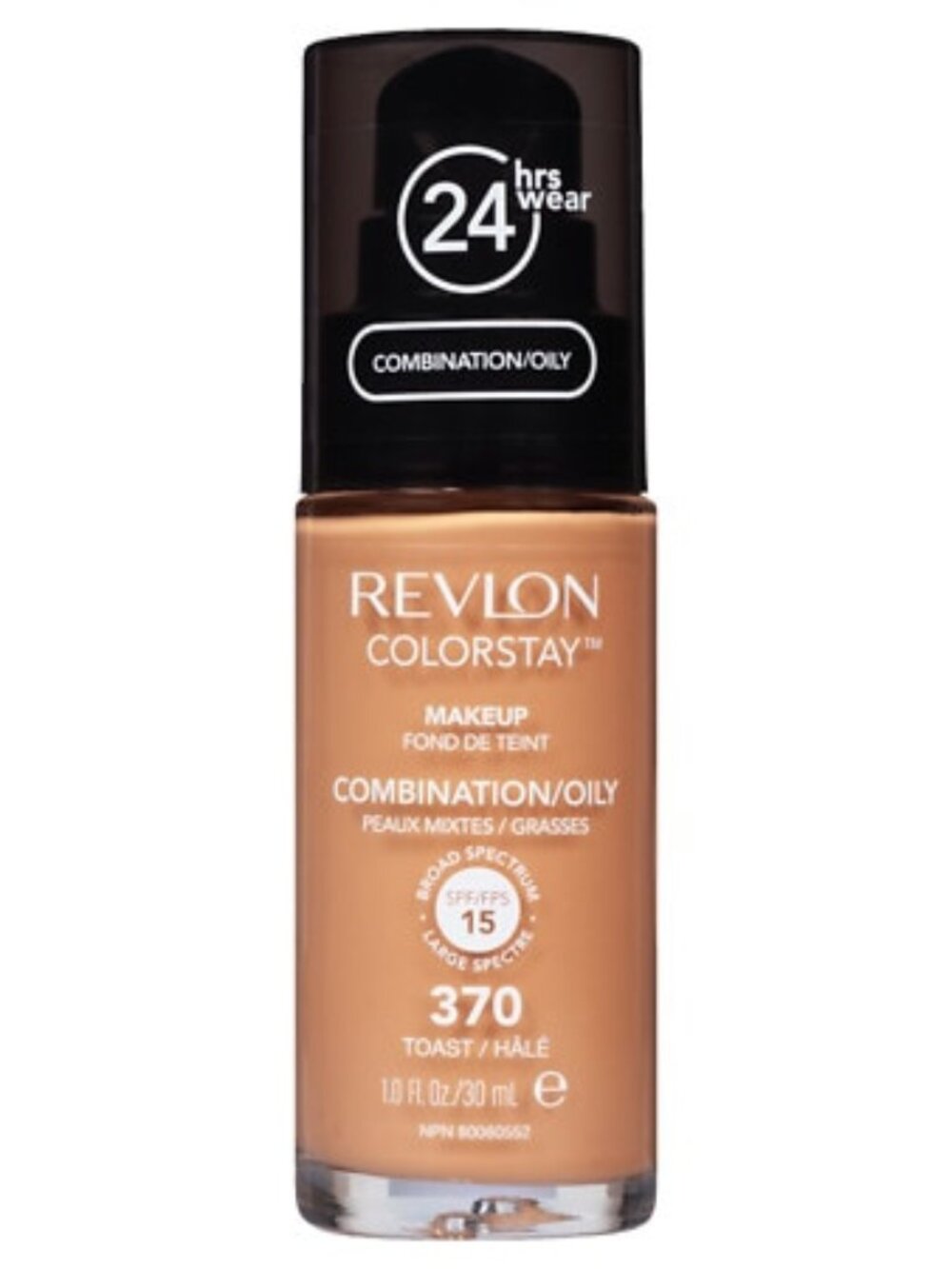 Revlon Colorstay 24Hrs 370 Natural Tan Liquid Foundation 30ml